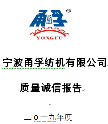 2019年度質量誠信報告